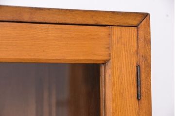 レトロ家具　アンティーク　シンプルでレトロな大振り本箱(収納棚、ブックケース)