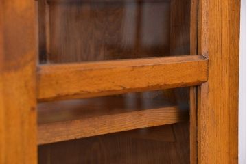 レトロ家具　アンティーク　シンプルでレトロな大振り本箱(収納棚、ブックケース)