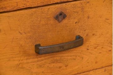 レトロ家具　アンティーク　シンプルでレトロな大振り本箱(収納棚、ブックケース)