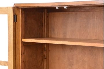 レトロ家具　アンティーク　シンプルでレトロな大振り本箱(収納棚、ブックケース)