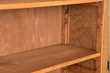 レトロ家具　アンティーク　シンプルでレトロな大振り本箱(収納棚、ブックケース)
