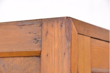 レトロ家具　アンティーク　シンプルでレトロな大振り本箱(収納棚、ブックケース)
