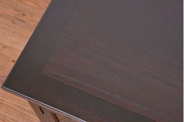 アンティーク家具　大正ロマン　総ナラ材の上質な両袖机(テーブル、作業台)
