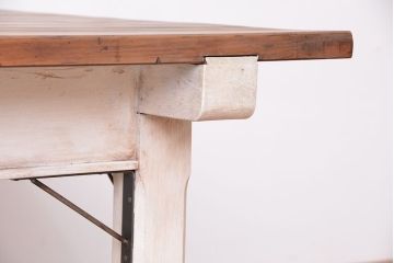 アンティーク家具　アンティーク　特大!重厚!　大きな正方形ダイニングテーブル(2)(机、作業台)