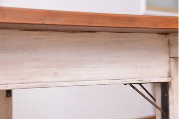 アンティーク家具　アンティーク　特大!重厚!　大きな正方形ダイニングテーブル(2)(机、作業台)