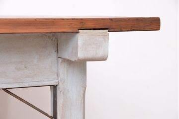アンティーク家具　アンティーク　特大!重厚!　大きな正方形ダイニングテーブル(机、作業台)