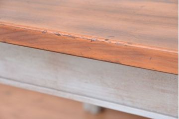 アンティーク家具　アンティーク　特大!重厚!　大きな正方形ダイニングテーブル(机、作業台)
