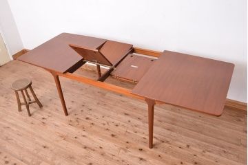 ヴィンテージ家具　北欧ビンテージ　チーク材マッキントッシュ(McINTOSH)エクステンションダイニングテーブル