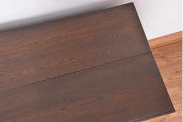 アンティーク家具　大正ロマン　三方ナラ材の重厚で上質なキッチンキャビネット(収納棚、カウンター、食器棚)