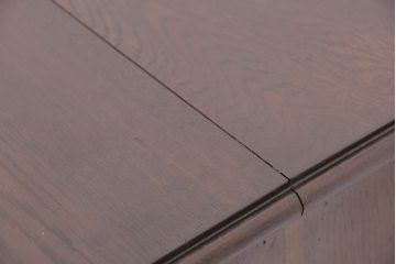 アンティーク家具　大正ロマン　三方ナラ材の重厚で上質なキッチンキャビネット(収納棚、カウンター、食器棚)