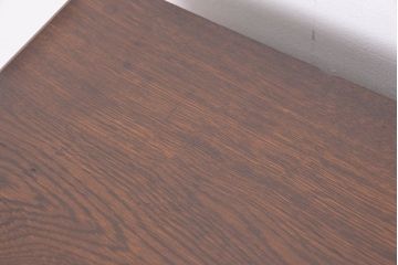 アンティーク家具　大正ロマン　三方ナラ材の重厚で上質なキッチンキャビネット(収納棚、カウンター、食器棚)