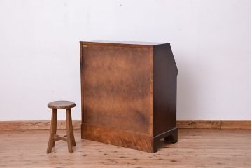 中古 北海道民芸家具 ライティングビューロー 定価約26万円　