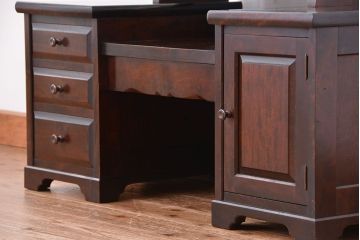 中古　北海道民芸家具　鏡台(ドレッサー)