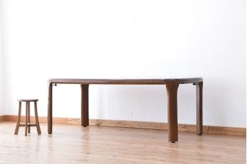 中古　飛騨産業キツツキマーク　ナラ材ダイニングテーブル