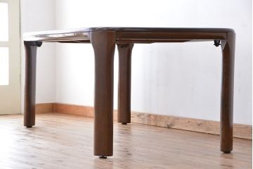 中古　飛騨産業キツツキマーク　ナラ材ダイニングテーブル