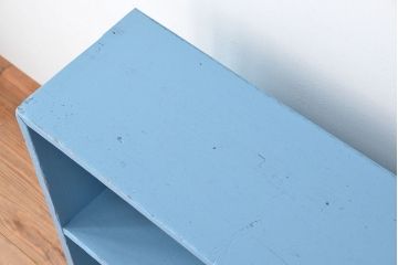 レトロ家具　アンティークペイント　レトロな飾り棚・陳列棚