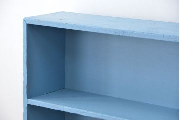 レトロ家具　アンティークペイント　レトロな飾り棚・陳列棚