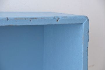 レトロ家具　アンティークペイント　レトロな飾り棚・陳列棚