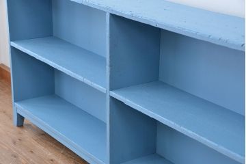 レトロ家具　アンティークペイント　レトロな飾り棚・陳列棚