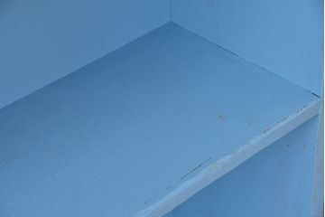 レトロ家具　アンティークペイント　レトロな飾り棚・陳列棚