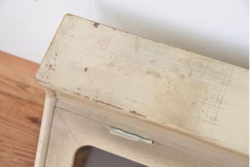 レトロ家具　昭和レトロ　古いメガネ店の卓上ガラスケース(ショーケース/陳列ケース)