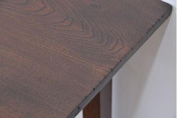 アンティーク家具　アンティーク　古い木の使い込まれた平机(テーブル・作業台)(4)