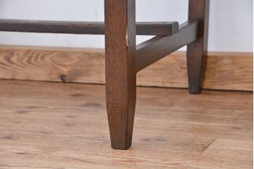 アンティーク家具　アンティーク　古い木の使い込まれた平机(テーブル・作業台)(4)