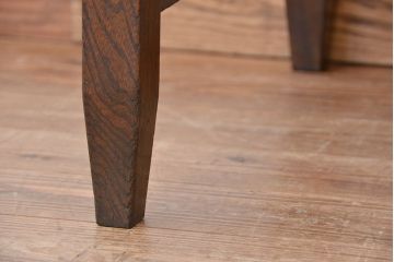 アンティーク家具　アンティーク　古い木の使い込まれた平机(テーブル・作業台)(4)