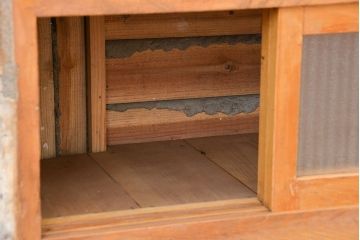 レトロ家具　昭和レトロ　特大!赤いタイルが目を引く古いタバコ屋ガラスケース(ショーケース)