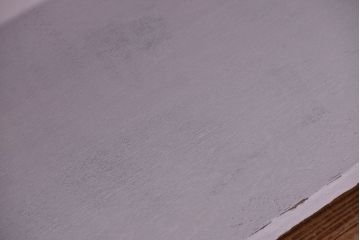 レトロ家具　アンティークペイント　レトロな丸脚飾り棚(陳列棚)