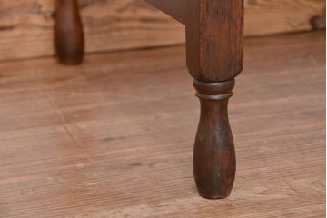 アンティーク家具　大正ロマン　古い木のアンティーク片袖机(テーブル、デスク、在宅ワーク、在宅用)