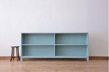 レトロ家具　アンティークペイント　レトロな飾り棚・陳列棚(2)