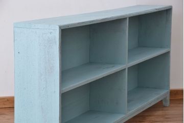レトロ家具　アンティークペイント　レトロな飾り棚・陳列棚(2)