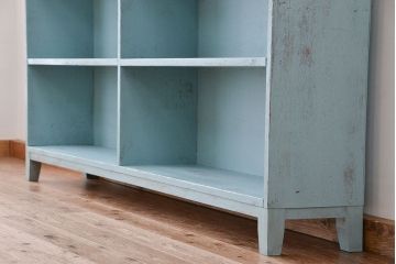 レトロ家具　アンティークペイント　レトロな飾り棚・陳列棚(2)