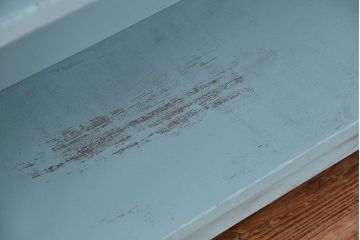 レトロ家具　アンティークペイント　レトロな飾り棚・陳列棚(2)