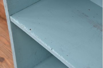 レトロ家具　アンティークペイント　レトロな飾り棚・陳列棚(2)