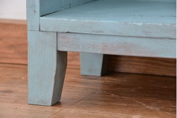 レトロ家具　アンティークペイント　レトロな飾り棚・陳列棚(2)