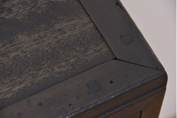 アンティーク家具　アンティーク　古い木のシックなシンプルガラス本箱(収納棚、ブックケース)