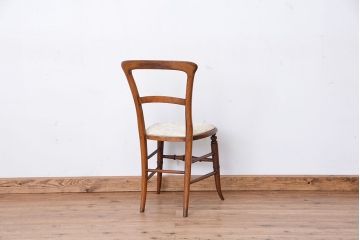 アンティーク家具　イギリスアンティーク　エレガントなメープル材ダイニングチェア(椅子、イス)