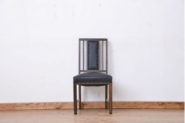 アンティーク家具　和製アンティーク　古いナラ材のシックなチェア