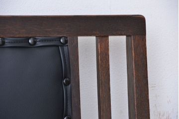 アンティーク家具　和製アンティーク　古いナラ材のシックなチェア
