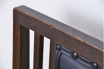 アンティーク家具　和製アンティーク　古いナラ材のシックなチェア