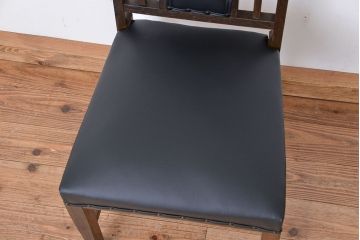アンティーク家具　和製アンティーク　古いナラ材のシックなチェア