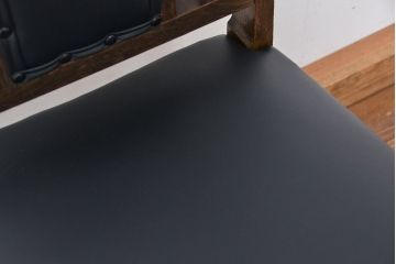 アンティーク家具　和製アンティーク　古いナラ材のシックなチェア