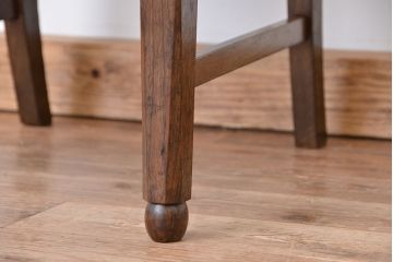 アンティーク家具　和製アンティーク　古いナラ材のシックなチェア