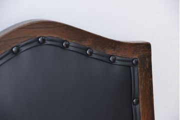 アンティーク家具　和製アンティーク　古いナラ材のシックなチェア(2)