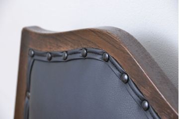 アンティーク家具　和製アンティーク　古いナラ材のシックなチェア(2)