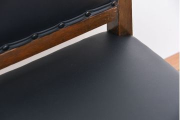 アンティーク家具　和製アンティーク　古いナラ材のシックなチェア(2)