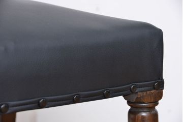 アンティーク家具　和製アンティーク　古いナラ材のシックなチェア(2)