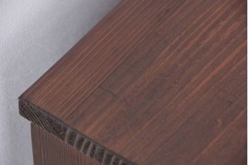 アンティーク家具　アンティーク　前面栗材　ダイヤガラス引き戸　鉄脚付きローボード(引き出し付ガラス収納棚)